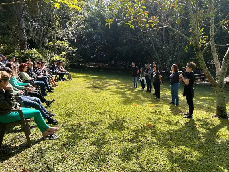 Practice during the Astral Projection Immersion on the Monastery lawn